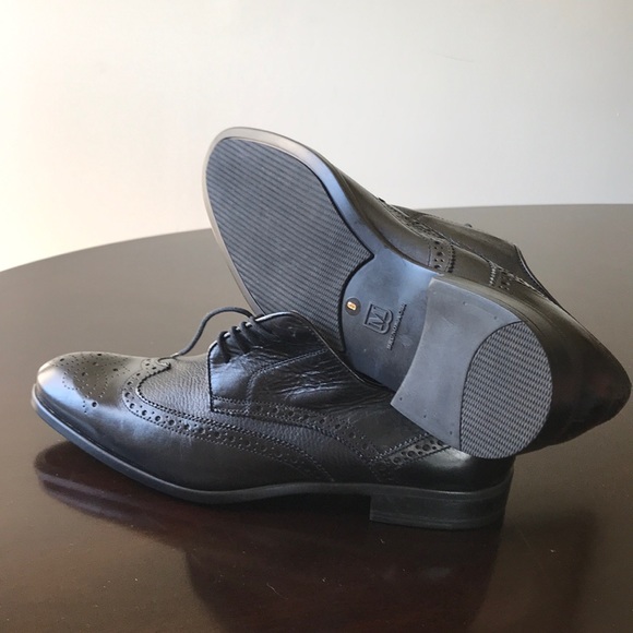 Bruno Magli Blk 9M lace Up Wing Tips Oxford Shoes main image 4